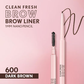 COVERGIRL Clean Fresh Brow Nano Pencil 600 Dark Brown with spoolie