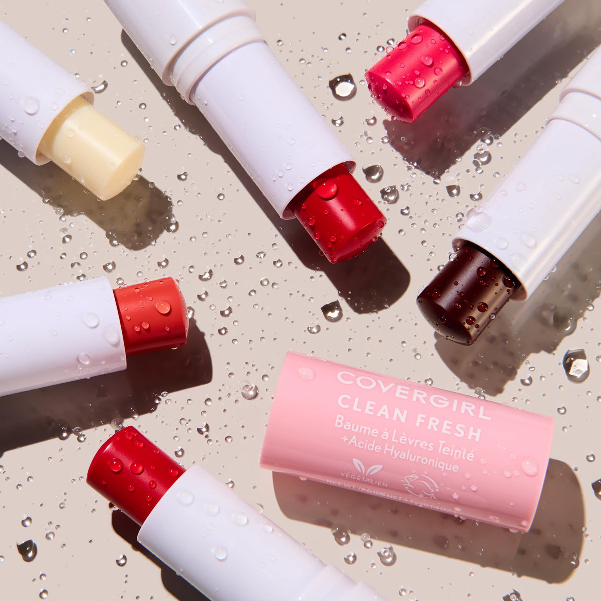 COVERGIRL Clean Fresh Tinted Lip Balm Cherry-Ish You close-up of tip