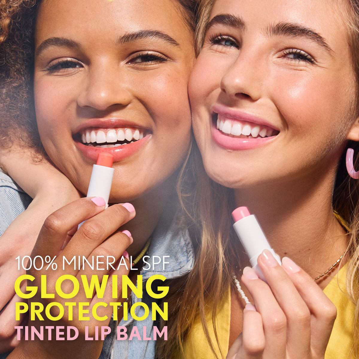 COVERGIRL Clean Fresh Tinted Lip Balm in use on lips