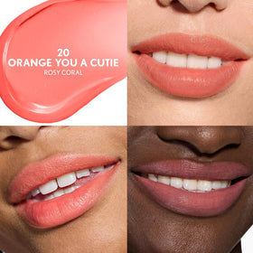COVERGIRL Clean Fresh Tinted Lip Balm texture on lips