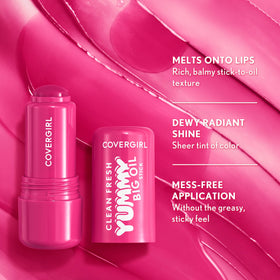 COVERGIRL Clean Fresh Yummy Big Oil Stick 150 Sugar Poppy in hand