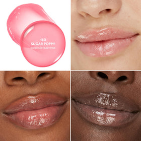 COVERGIRL Clean Fresh Yummy Big Oil Stick 150 Sugar Poppy swatch on lips