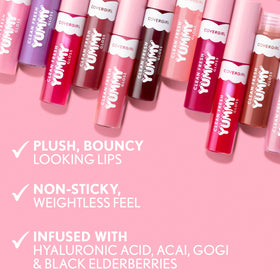COVERGIRL Clean Fresh Yummy Lip Gloss 110 Sunrise Blush on lips