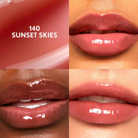 COVERGIRL Clean Fresh Yummy Lip Gloss 140 Sunset Skies applicator close-up