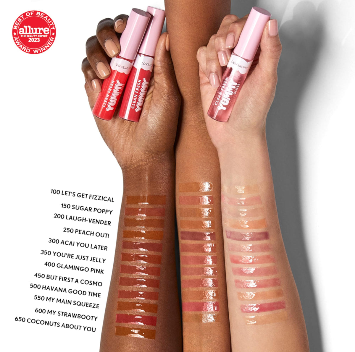 COVERGIRL Clean Fresh Yummy Lip Gloss 350 You're Just Jelly doe-foot applicator