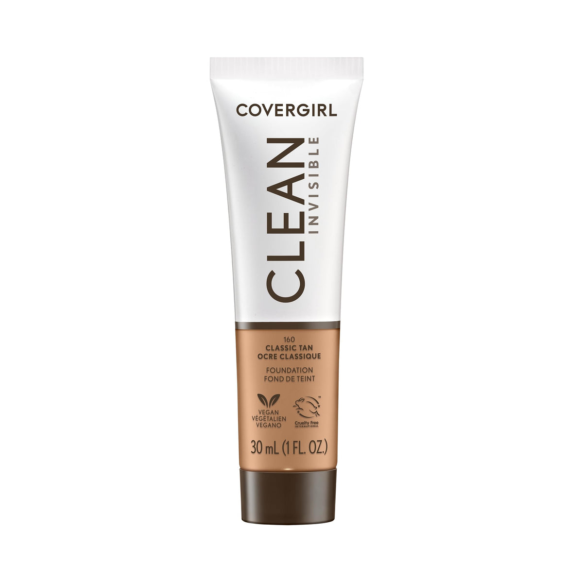 COVERGIRL Clean Invisible Foundation Classic Tan front view