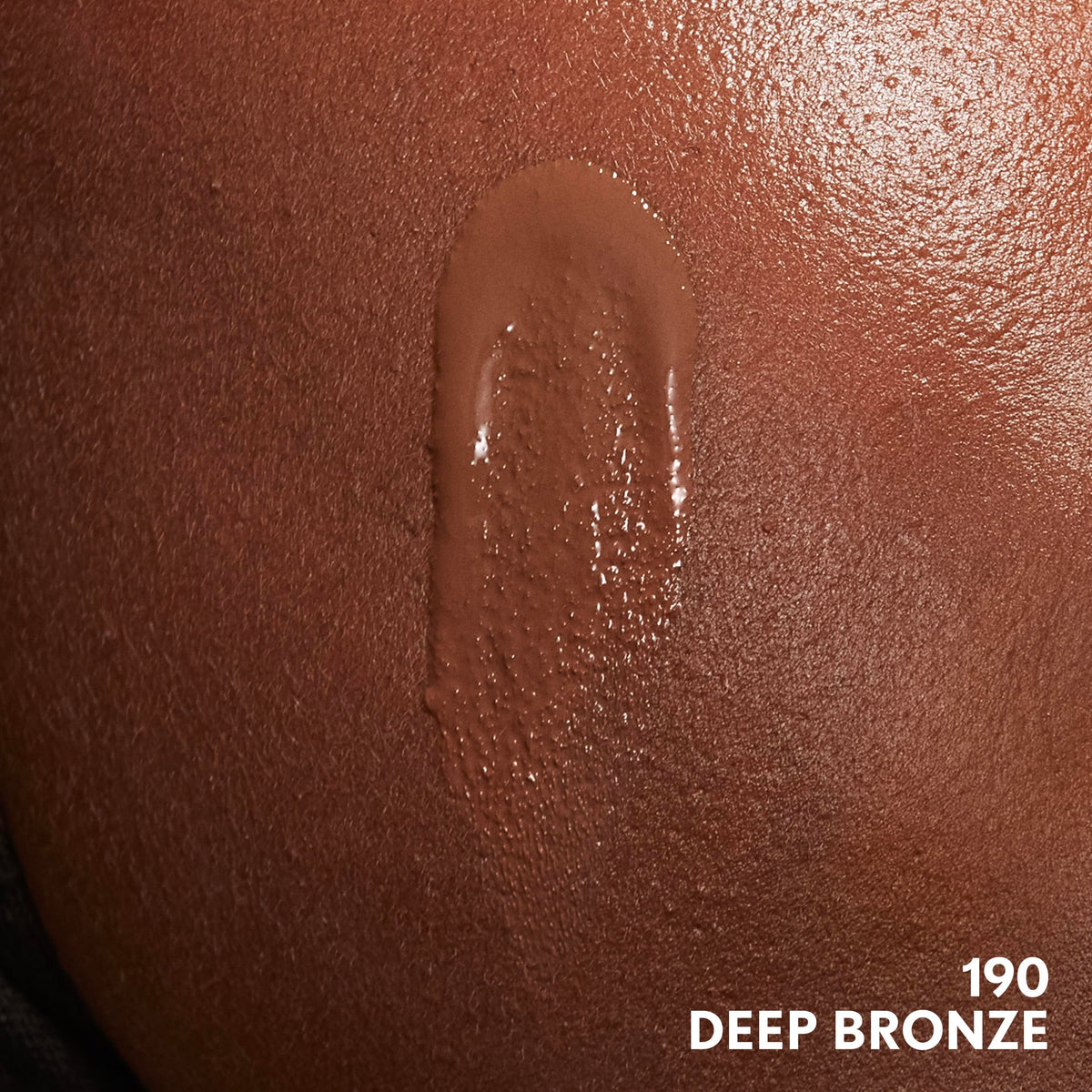 COVERGIRL Clean Invisible Foundation Deep Bronze texture on skin