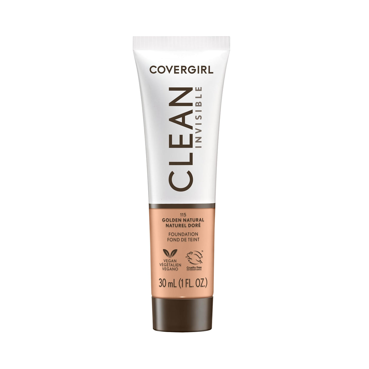 COVERGIRL Clean Invisible Foundation Golden Natural front view