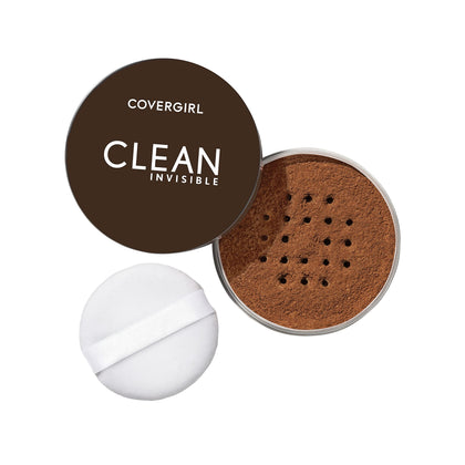 COVERGIRL Clean Invisible Loose Powder Translucent Dark front view