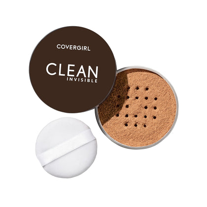 COVERGIRL Clean Invisible Loose Powder Translucent Deep front view