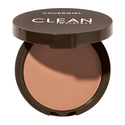 COVERGIRL Clean Invisible Pressed Powder Soft Honey 155 front view