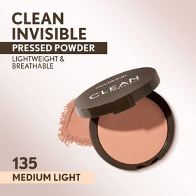 COVERGIRL Clean Invisible Pressed Powder with applicator puff and mirror