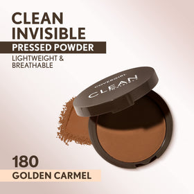 COVERGIRL Clean Invisible Pressed Powder with applicator puff and mirror