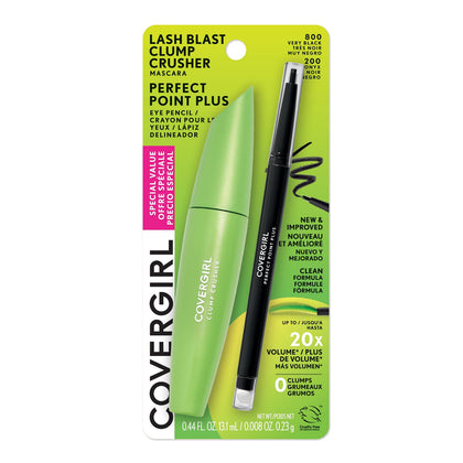 COVERGIRL Clump Crusher Waterproof Mascara front view in Very Black