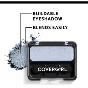 COVERGIRL Eye support Eyeshadow 41g shades displayed on a table