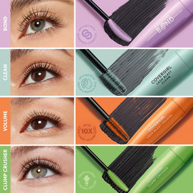 COVERGIRL Lash Blast Bond Volume Mascara 815 Brown with lash comparison