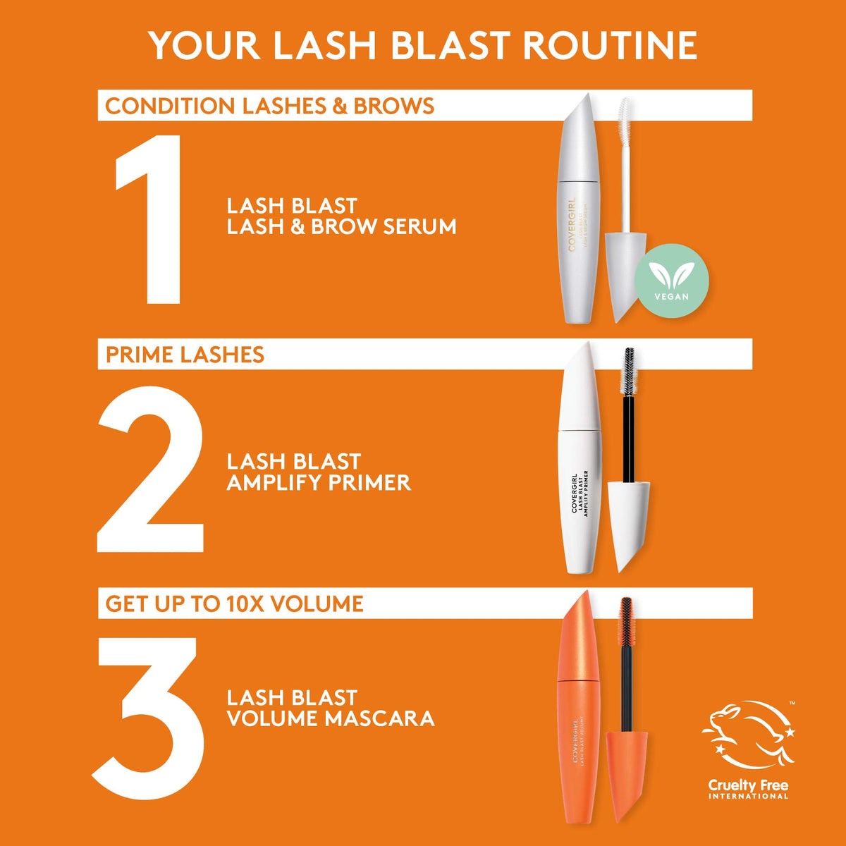 COVERGIRL Lash Blast Volume Mascara 805 Black on a vanity