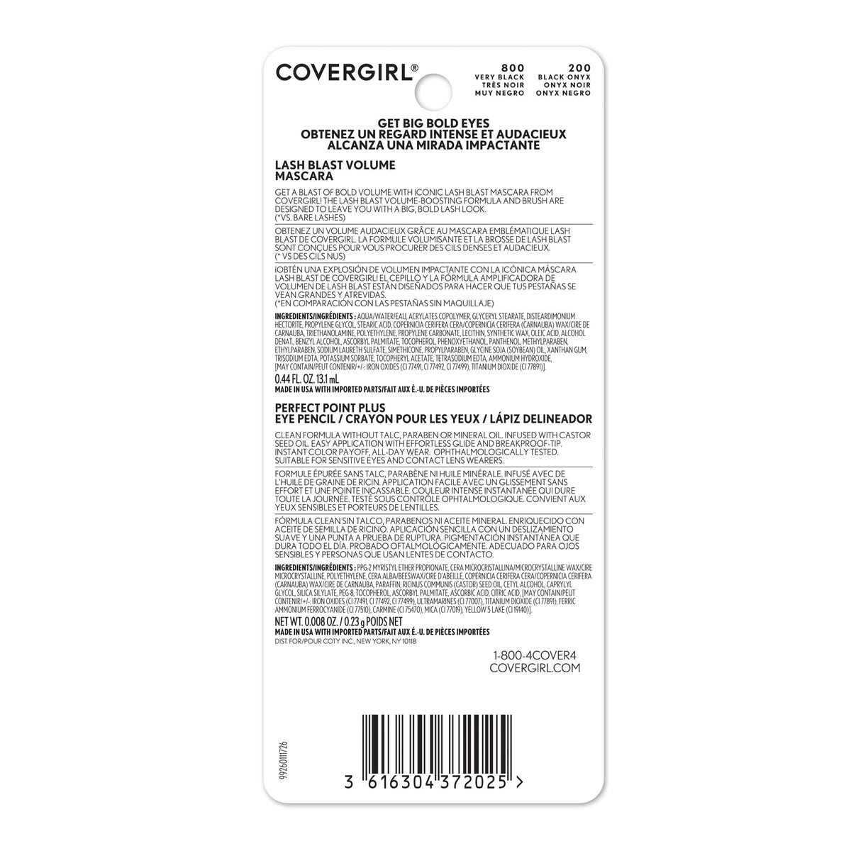 COVERGIRL Lash Blast Volume Mascara brush close-up