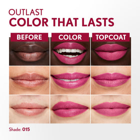 COVERGIRL Outlast All-Day Lip Color 015 Epic swatch on skin