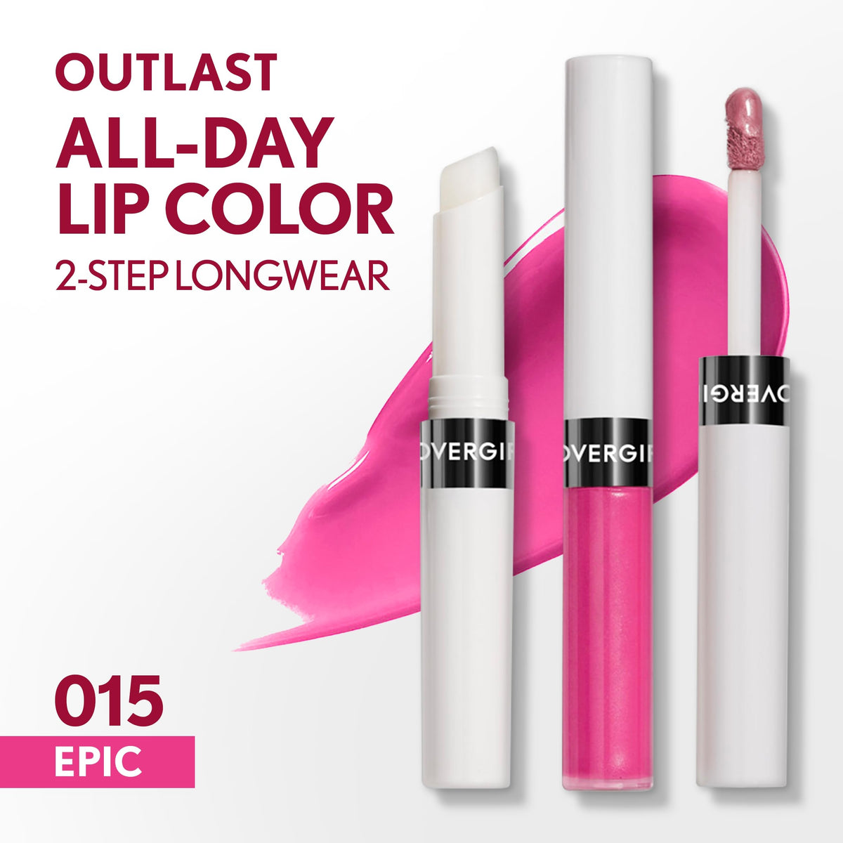 COVERGIRL Outlast All-Day Lip Color 015 Epic topcoat close-up