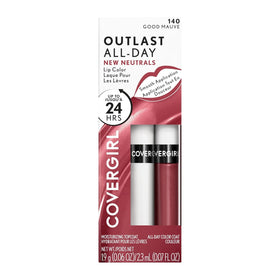 COVERGIRL Outlast All-Day Lip Color Good Mauve with topcoat