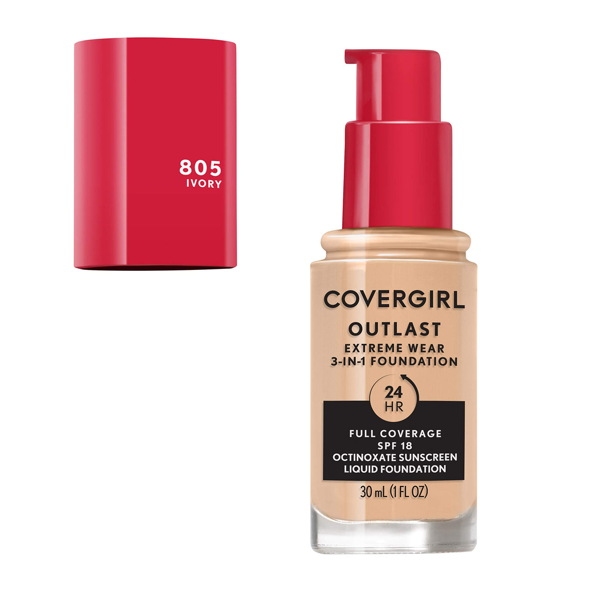 COVERGIRL Outlast Extreme Wear Foundation Ivory back view