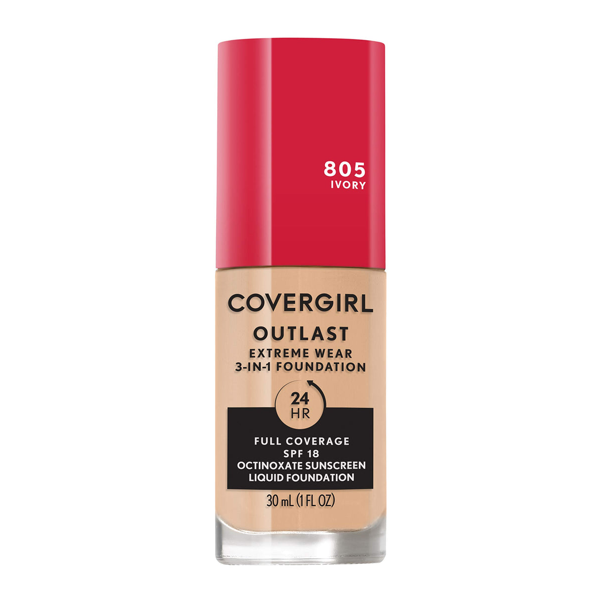 COVERGIRL Outlast Extreme Wear Foundation Ivory front view