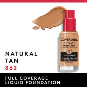 COVERGIRL Outlast Extreme Wear Liquid Foundation with SPF 18 label