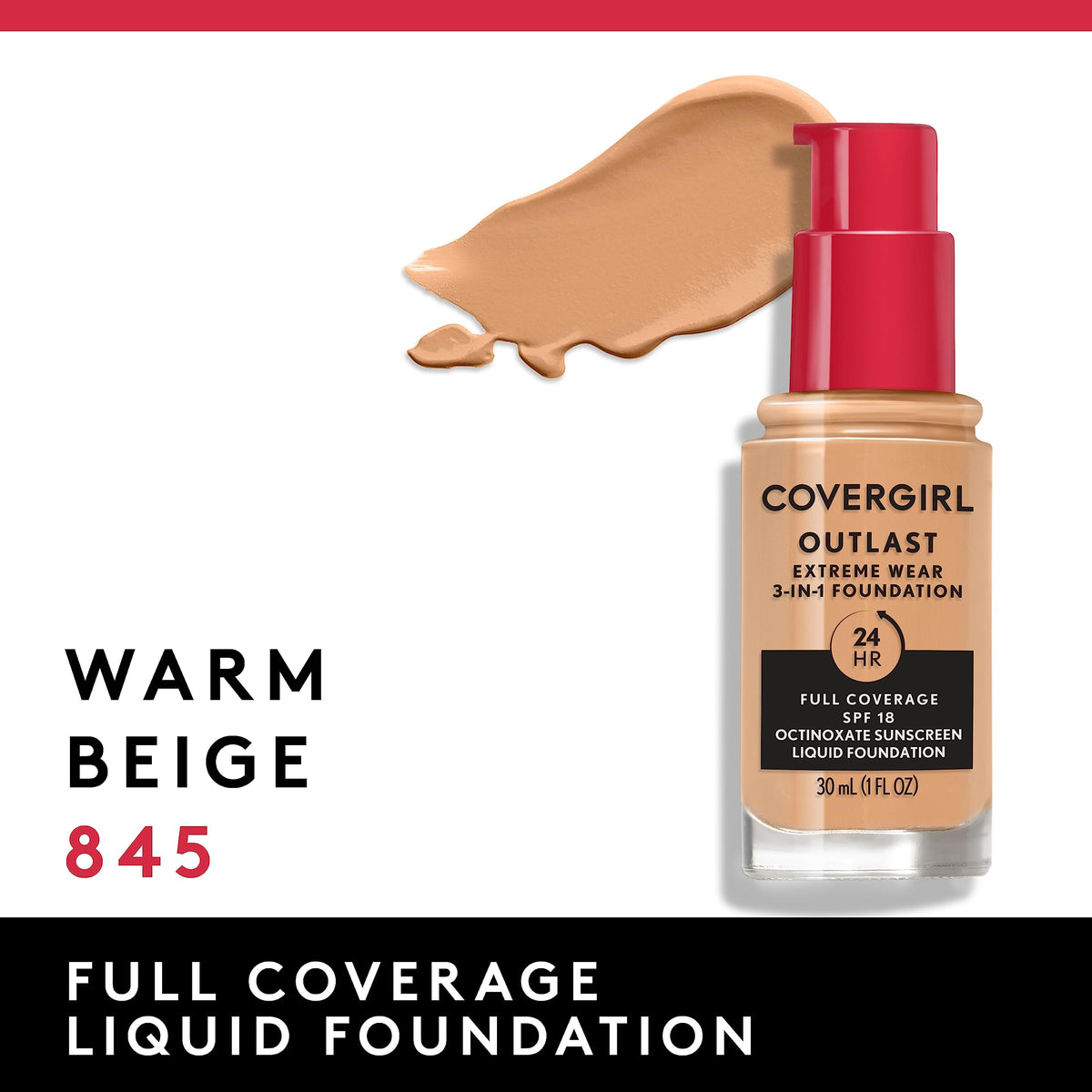 COVERGIRL Outlast Foundation texture on skin