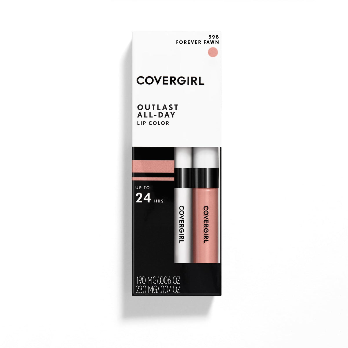 COVERGIRL Outlast Lipcolor Forever Fawn 0.06 Fl Oz swatch on skin