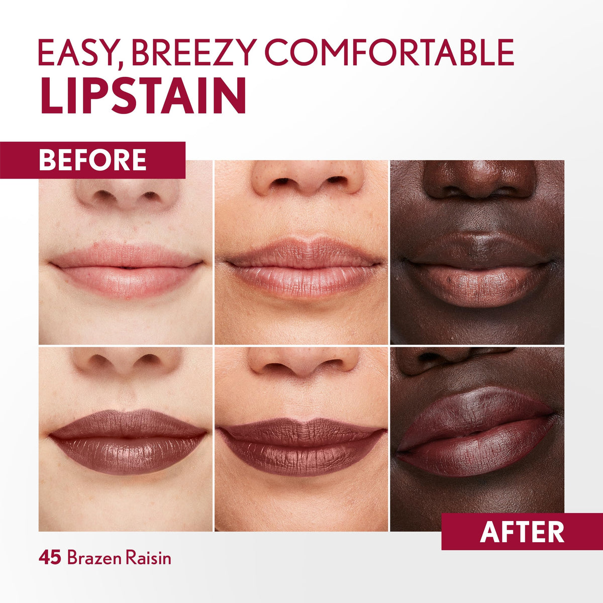 COVERGIRL Outlast Lipstain 45 Brazen Raisin packaging