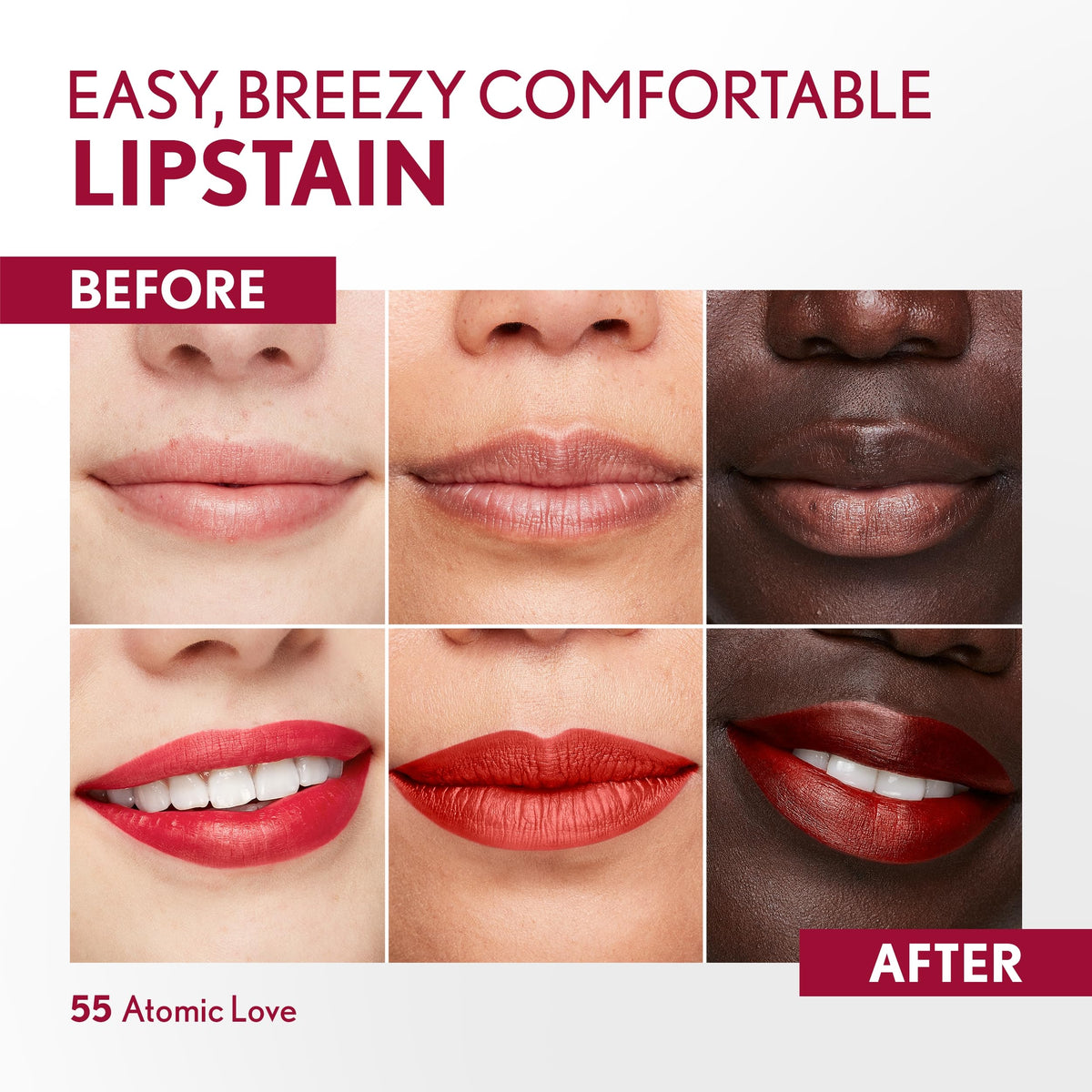 COVERGIRL Outlast Lipstain 55 Atomic Love applicator tip close-up