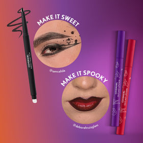 COVERGIRL Outlast Lipstain 91 Extra Witchy in use on model