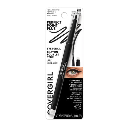 COVERGIRL Perfect Point Plus Eyeliner Pencil Black Onyx front view