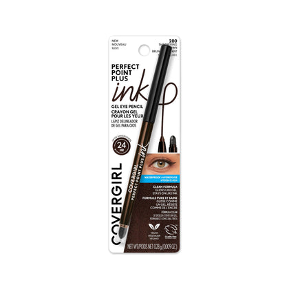 COVERGIRL Perfect Point Plus Ink Gel Eye Pencil Shimmering Brown 280 front view