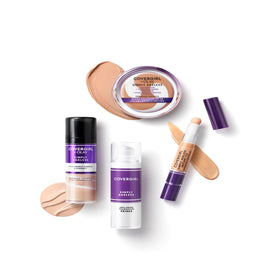 COVERGIRL Simply Ageless 3-in-1 Foundation 275 Soft Sable with other beauty products
