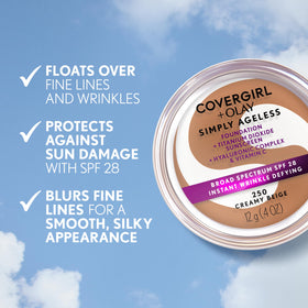 COVERGIRL Simply Ageless Foundation texture close-up