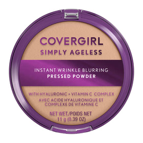 COVERGIRL Simply Ageless Instant Wrinkle Blurring Pressed Powder Classic Ivory front view