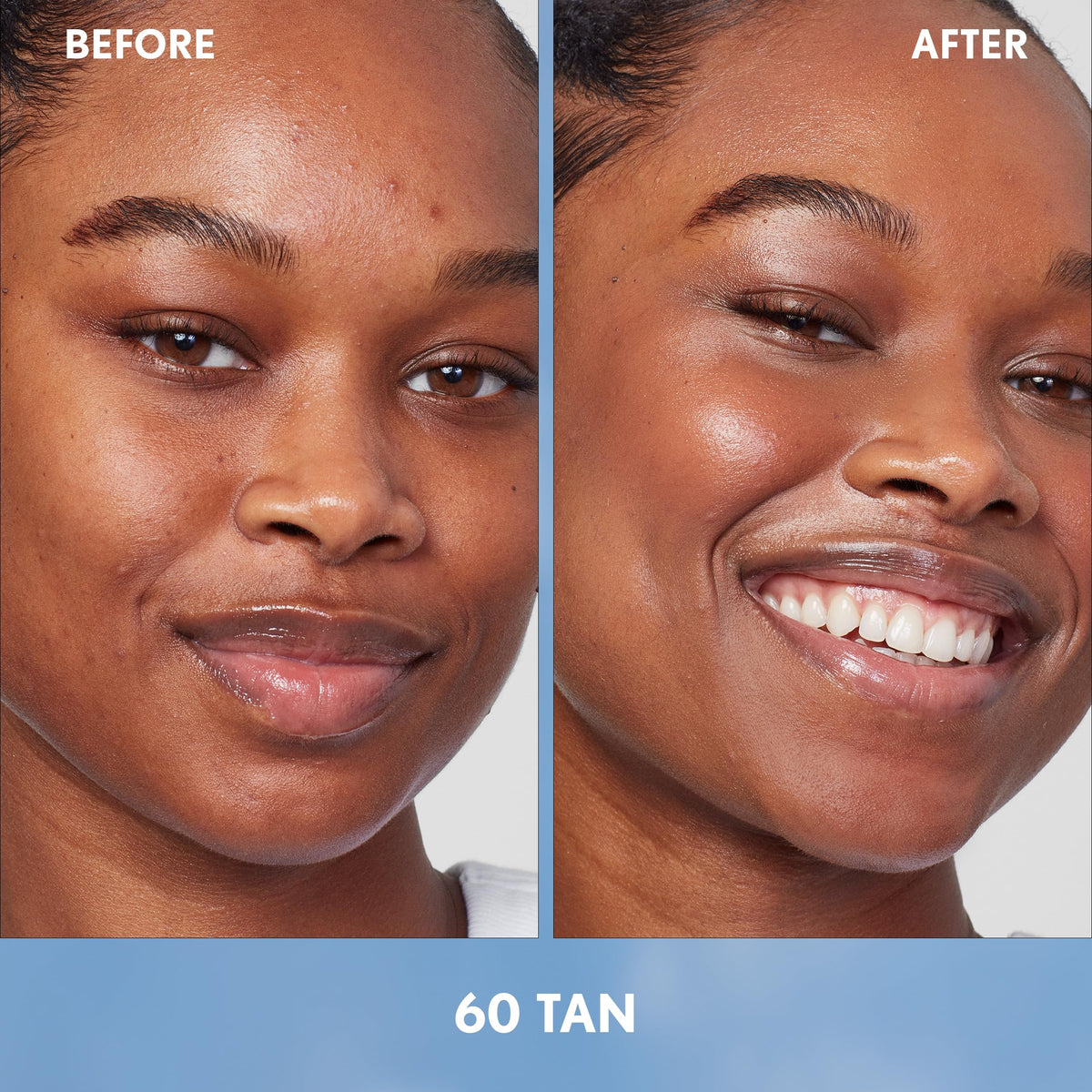 COVERGIRL Simply Ageless Skin Perfector Foundation 60 Tan side view