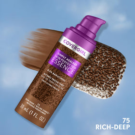 COVERGIRL Simply Ageless Skin Perfector Foundation 75 Rich-Deep packaging