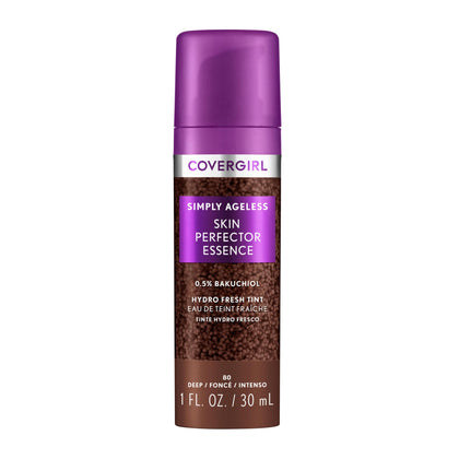 COVERGIRL Simply Ageless Skin Perfector Foundation 80 Deep front view