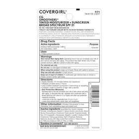 COVERGIRL Smoothers BB Cream Fair to Light 805 back view