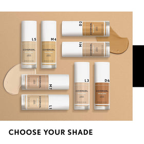 COVERGIRL truBlend Liquid Foundation Sun Beige D2 in hand