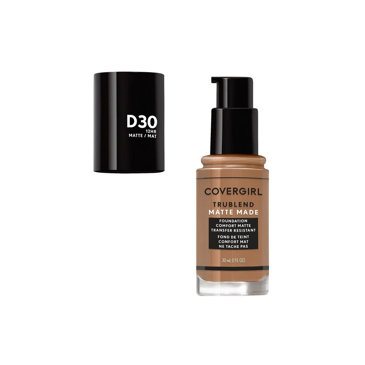 COVERGIRL TruBlend Matte Made Liquid Foundation Bronze side view