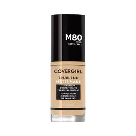 COVERGIRL TruBlend Matte Made Liquid Foundation Caramel Beige front view