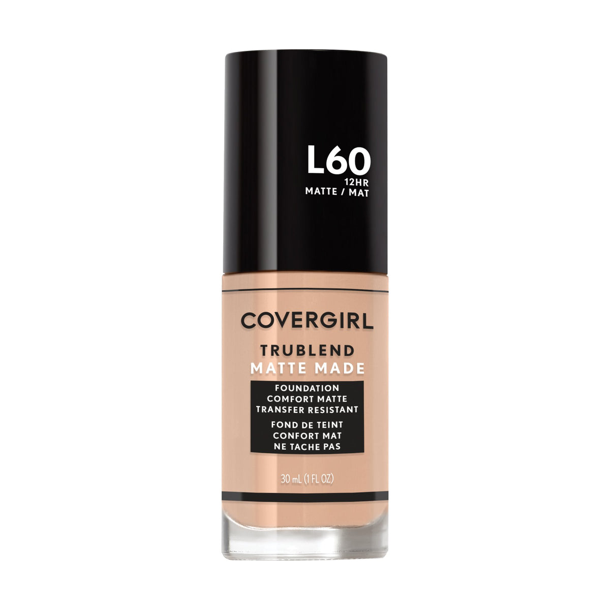 COVERGIRL TruBlend Matte Made Liquid Foundation Light Nude front view