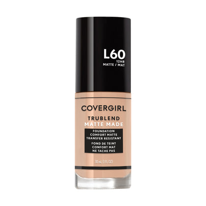 COVERGIRL TruBlend Matte Made Liquid Foundation Light Nude front view