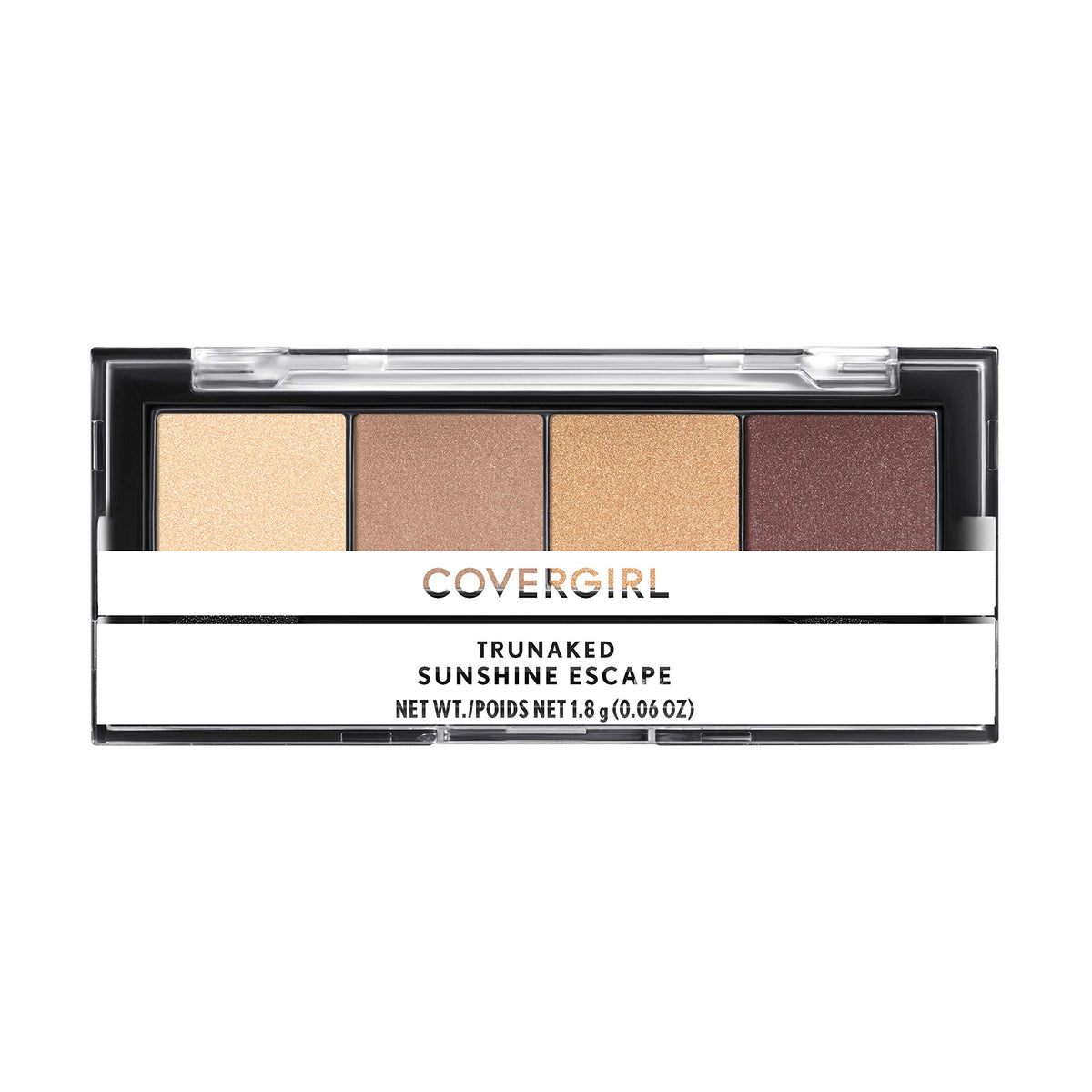 COVERGIRL TruNaked Quad Eyeshadow Palette Sunshine Escape front view