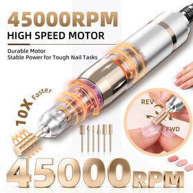 COYZU nail drill showing adjustable speed knob and ergonomic handpiece