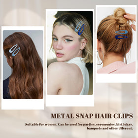 Cptots hair clips in use, holding hair in a tidy bun